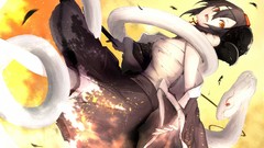 Animals weapons feathers snakes dress hats masks anime girls 