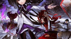 Animals weapons glasses dress socks red eyes gloves sitting red 