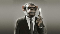 Animals weapons monkeys suit cgi 3D modeling