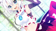 Animals white hair anime girls blue eyes touhou inubashiri 