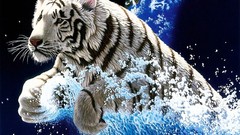 Animals white tiger fantasy