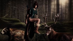 Animals woman Photo manipulation artwork