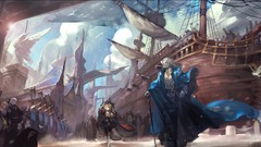 Anime airship artwork pixiv fantasia