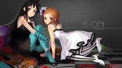 Anime akiyama mio k - on hirasawa yui striped legwear Alphonse 