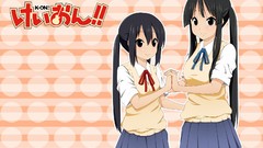 Anime akiyama mio k - on seifuku black hair nakano azusa 