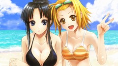 Anime akiyama mio k - on tainaka ritsu bikini