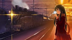 Anime akiyama mio k - on trains