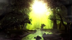 Anime angels rivers forests