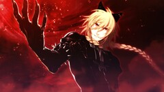 Anime anime boys blonde red eyes