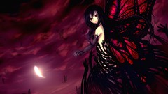 Anime anime girls accel world butterfly wings