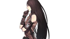 Anime anime girls Advance Wars long hair gloves blouses brunette