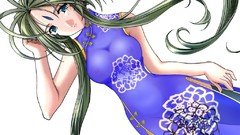 Anime anime girls ah my goddess belldandy Simple Background 