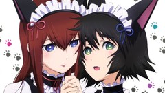 Anime anime girls animal ears makise kurisu steins gate shiina 