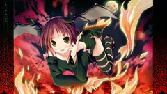 Anime anime girls artwork striped legwear Kantoku (artist)