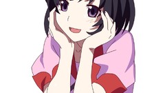 Anime anime girls bakemonogatari hanekawa tsubasa 