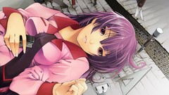 Anime anime girls bakemonogatari senjougahara hitagi 