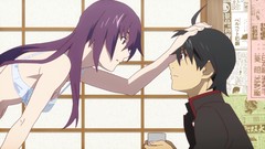 Anime anime girls bakemonogatari senjougahara hitagi araragi 