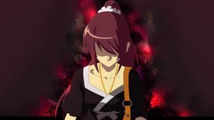 Anime anime girls bakemonogatari senjougahara hitagi ponytails 