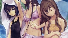Anime anime girls bikini mahou tsukai no yoru Aozaki Aoko