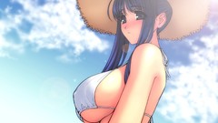 Anime anime girls bikini Straw Hat