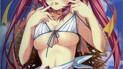 Anime anime girls bikini underboobs