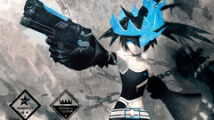 Anime anime girls black rock shooter