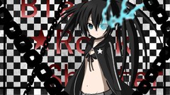 Anime anime girls black rock shooter