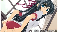 Anime anime girls blue eyes brunettes