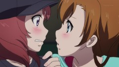 Anime anime girls blue eyes brunettes purple eyes yuri redheads 