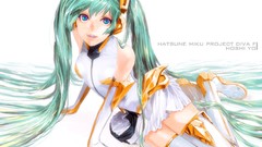 Anime anime girls blue eyes hatsune miku vocaloid aqua hair 