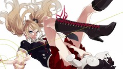 Anime anime girls boots danganronpa enoshima junko Monokuma