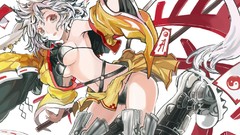 Anime anime girls bra ecchi underwear panties mecha bunny ears