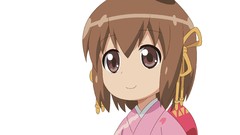 Anime anime girls brown eyes brunettes vectors Japanese clothes 