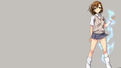 Anime anime girls brown eyes short hair seifuku misaka mikoto 
