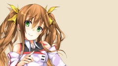 Anime anime girls brunettes infinite stratos brown background 