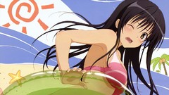 Anime anime girls brunettes kotegawa yui to-love-ru bikini soft 
