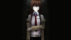 Anime anime girls brunettes makise kurisu steins gate
