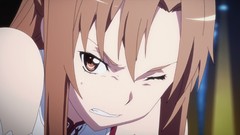 Anime anime girls brunettes orange hair sword art online yuuki 