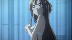 Anime anime girls brunettes orange hair sword art online yuuki 