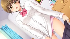 Anime anime girls brunettes panties