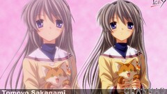 Anime anime girls Clannad sakagami tomoyo blue eyes long hair