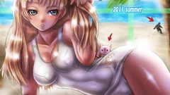 Anime anime girls claymore soft shading