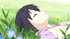 Anime anime girls closed eyes k - on black hair nakano azusa