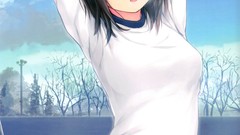 Anime anime girls coffee-kizoku scans gym uniforms Aoyama Sumika