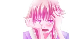 Anime anime girls crying mirai nikki gasai yuno Simple 
