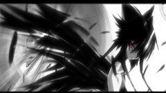 Anime anime girls dark wings