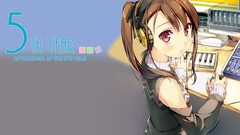 Anime anime girls detached sleeves headphones kantoku