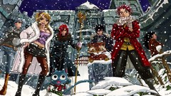 Anime anime girls fairy tail gray fullbuster Scarlet Erza Happy 