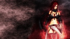 Anime anime girls fairy tail soft shading Scarlet Erza