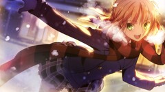 Anime anime girls fate series saber type-moon takeuchi takashi
